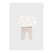 Mayoral Baby Girl Beige and Ivory 2pc Babygrow Set